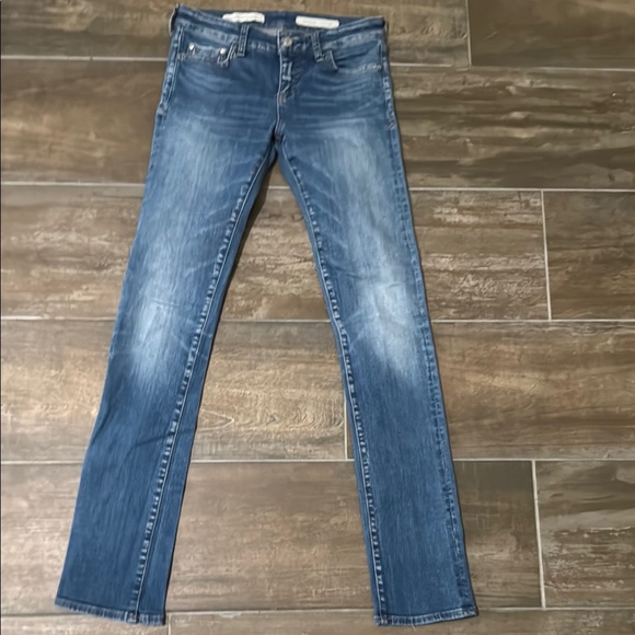 Anthropologie Pilcro and the Letterpress Blue Straight Leg Jeans - Picture 1 of 11